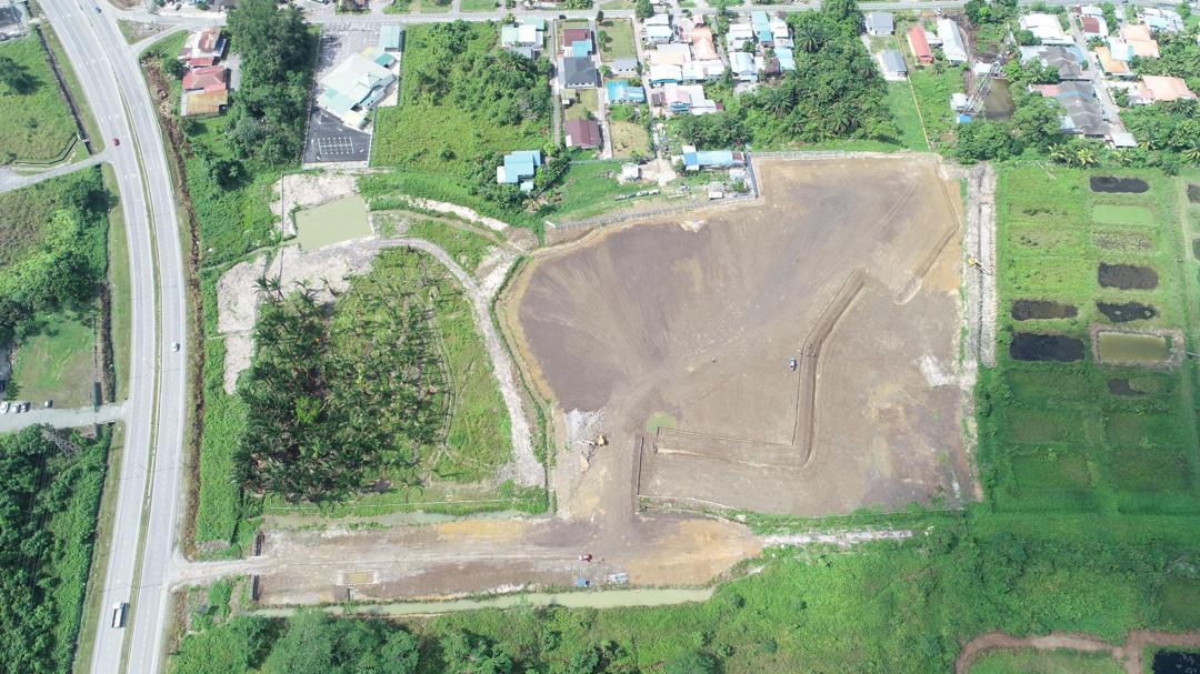 Overhead view of the Padawan Municipal Council office complex earthworks site